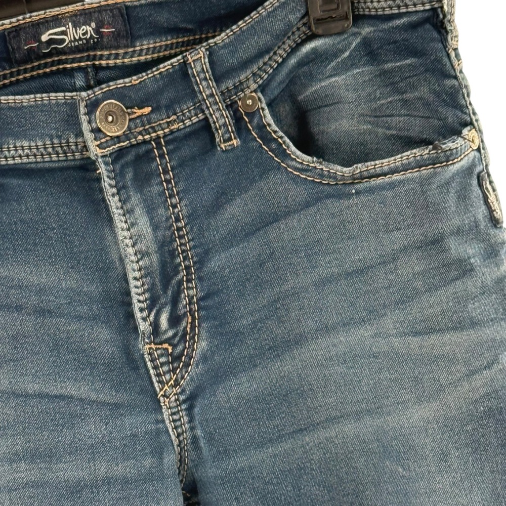 Silver Jeans Mens Grayson Jeans Dark Wash Denim modern Slim Fit W36 L34 Festival